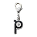 National Encyclopedia Metal Charm 201-P with intricate details from Japan