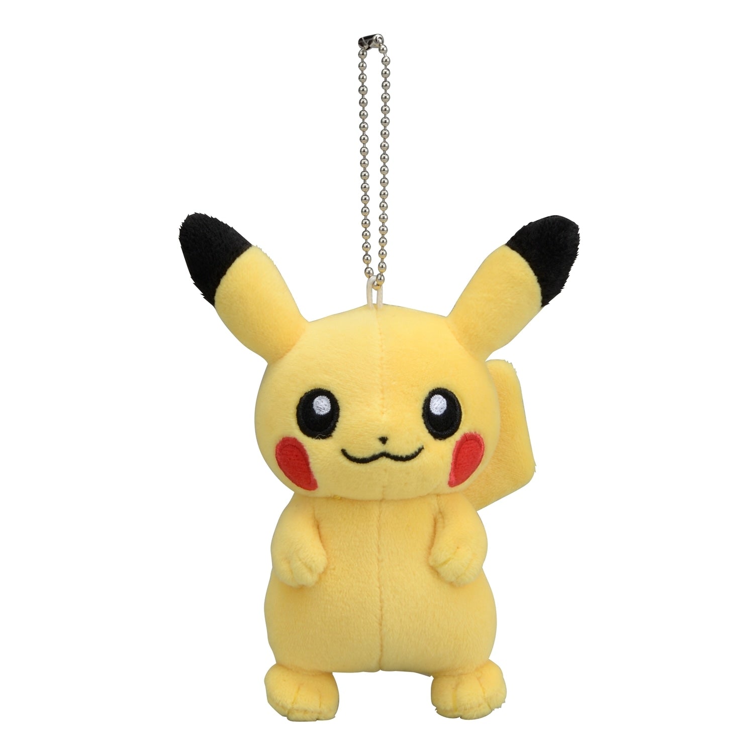 Mascot Pikachu plushie with cute facial expression from Japan