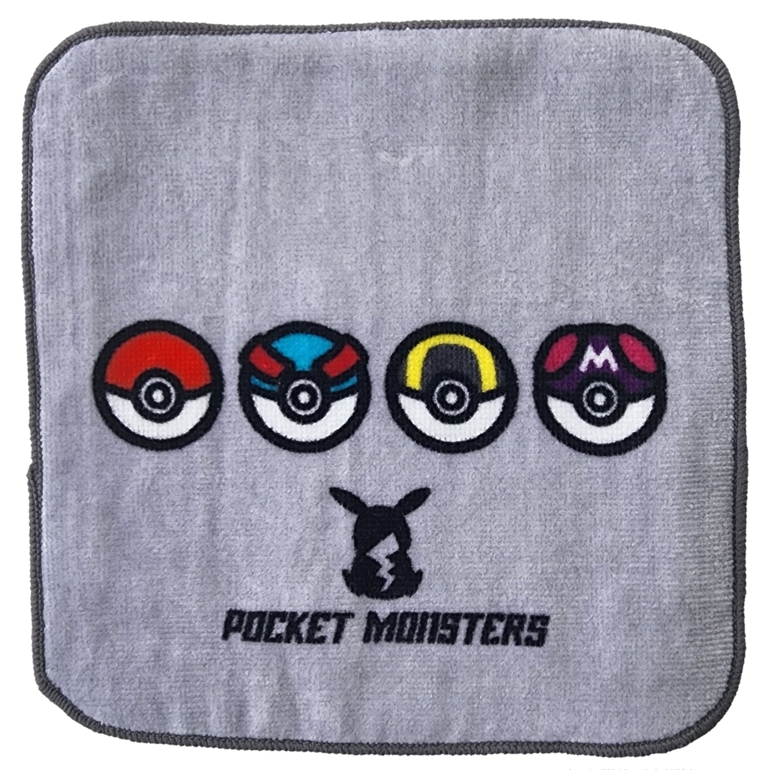 Pokemon 3P mini towel monster ball with soft texture, shipped from Japan