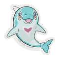 Pokemon Sticker Dolphinman Naive Form with Palafin design from Japan