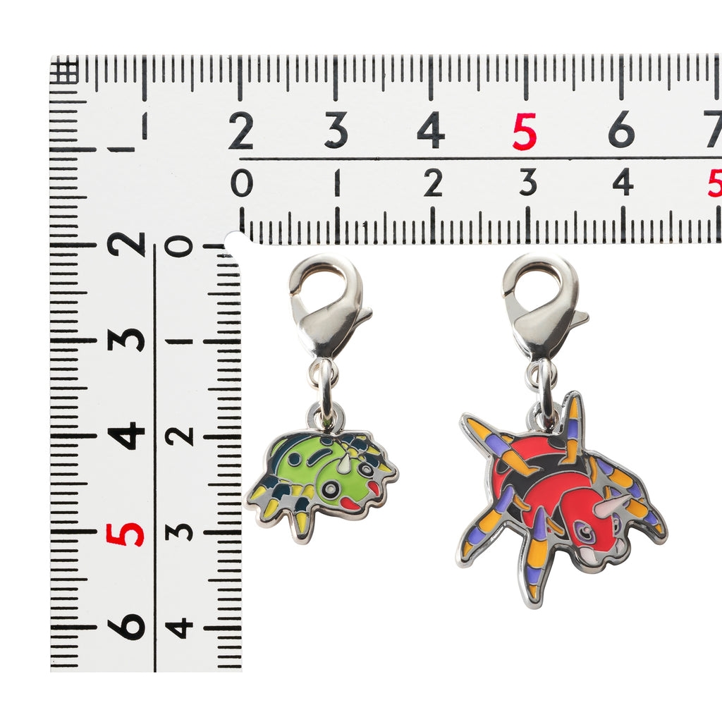 Pokemon Metal Charm 167/168, Japan exclusive collectible with authentic packaging