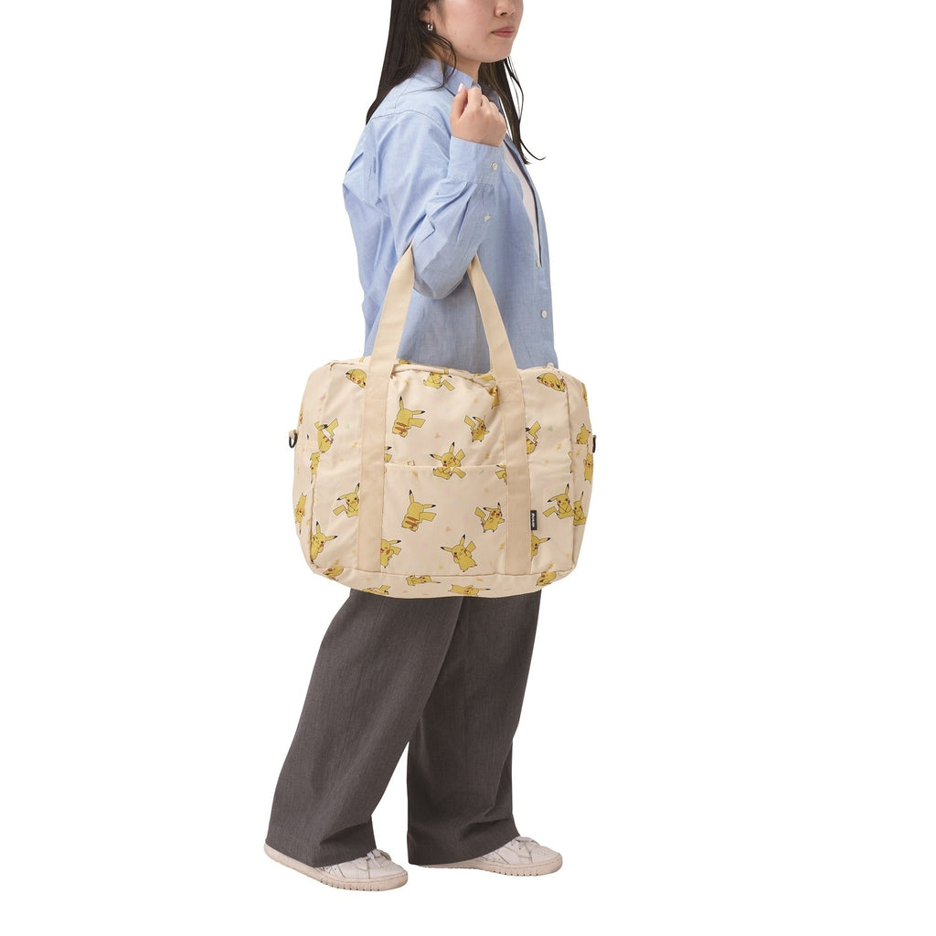 Carry-on bag Pikachu that can be stored in a pouch