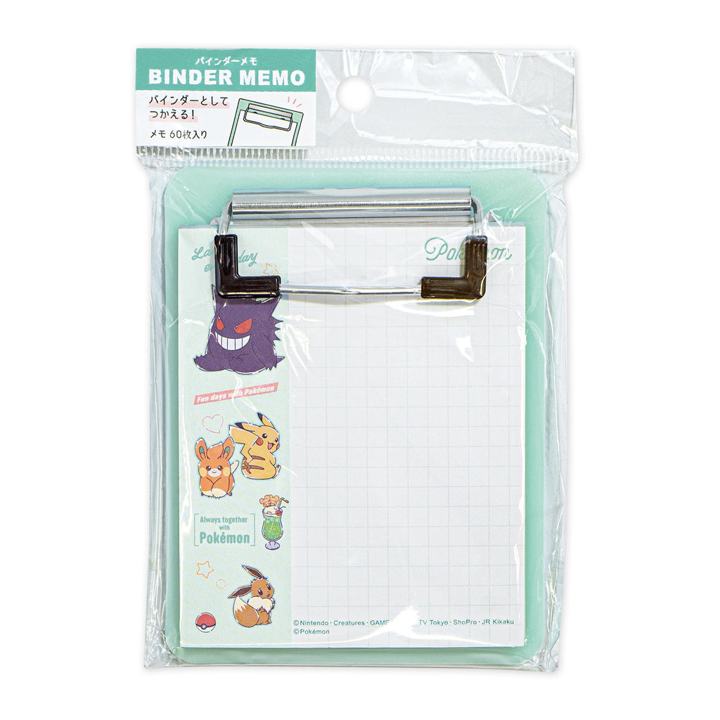 Pokemon Binder memo cafe logo notebook from Japan, featuring unique design