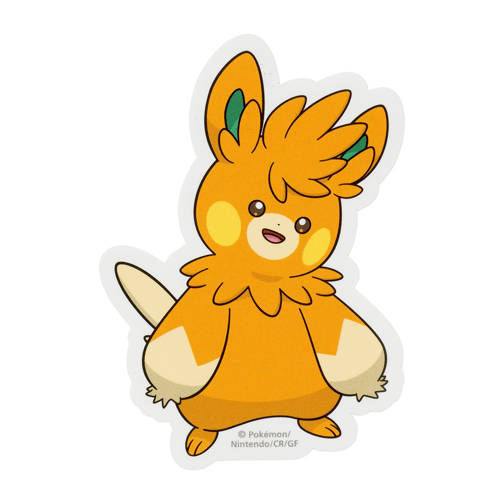 Pawmot sticker with official artwork from Japan, featuring Electric/Fighting-type Pokemon