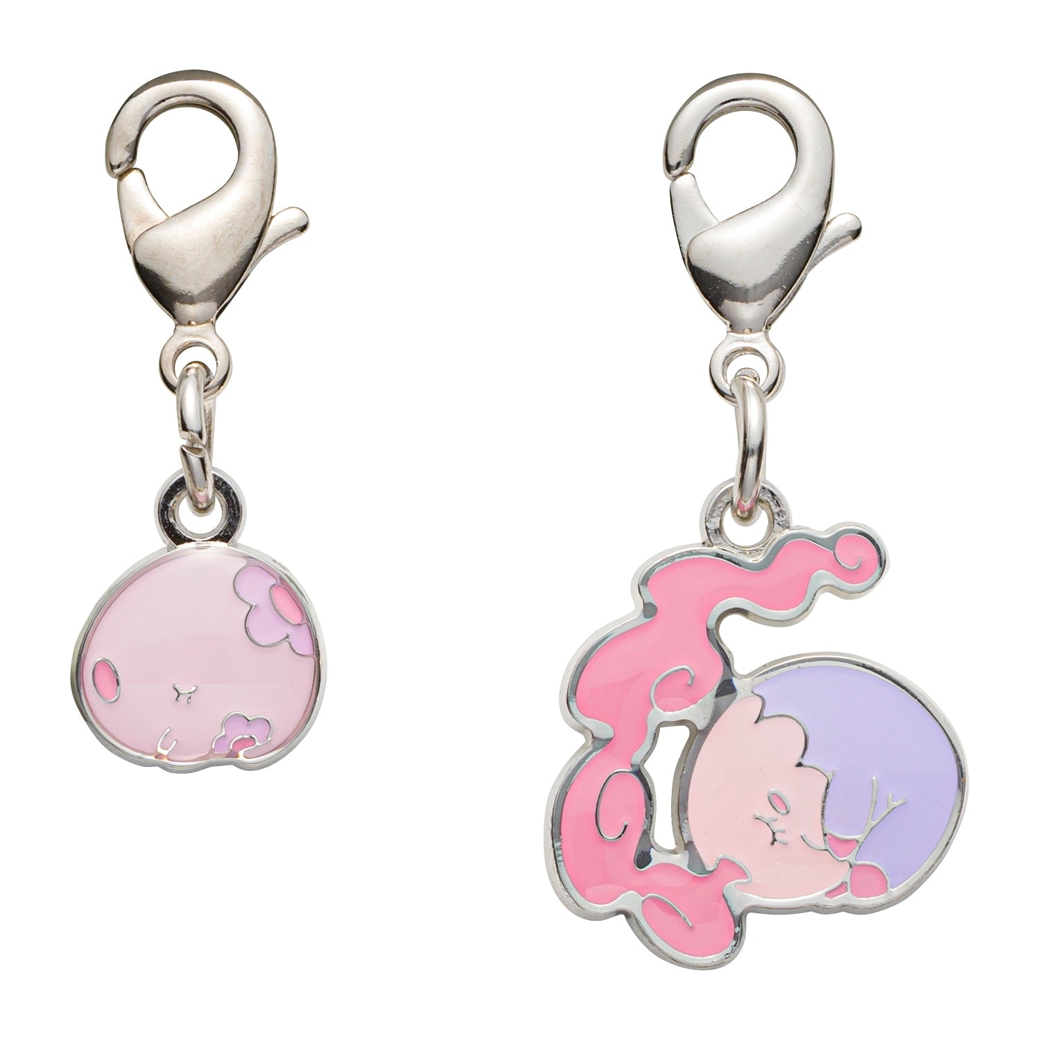 National Encyclopedia Metal Charm 517/518 with detailed character design from Japan