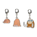Pokemon National Encyclopedia metal charm 220, 221, 473 from Japan, featuring detailed character design