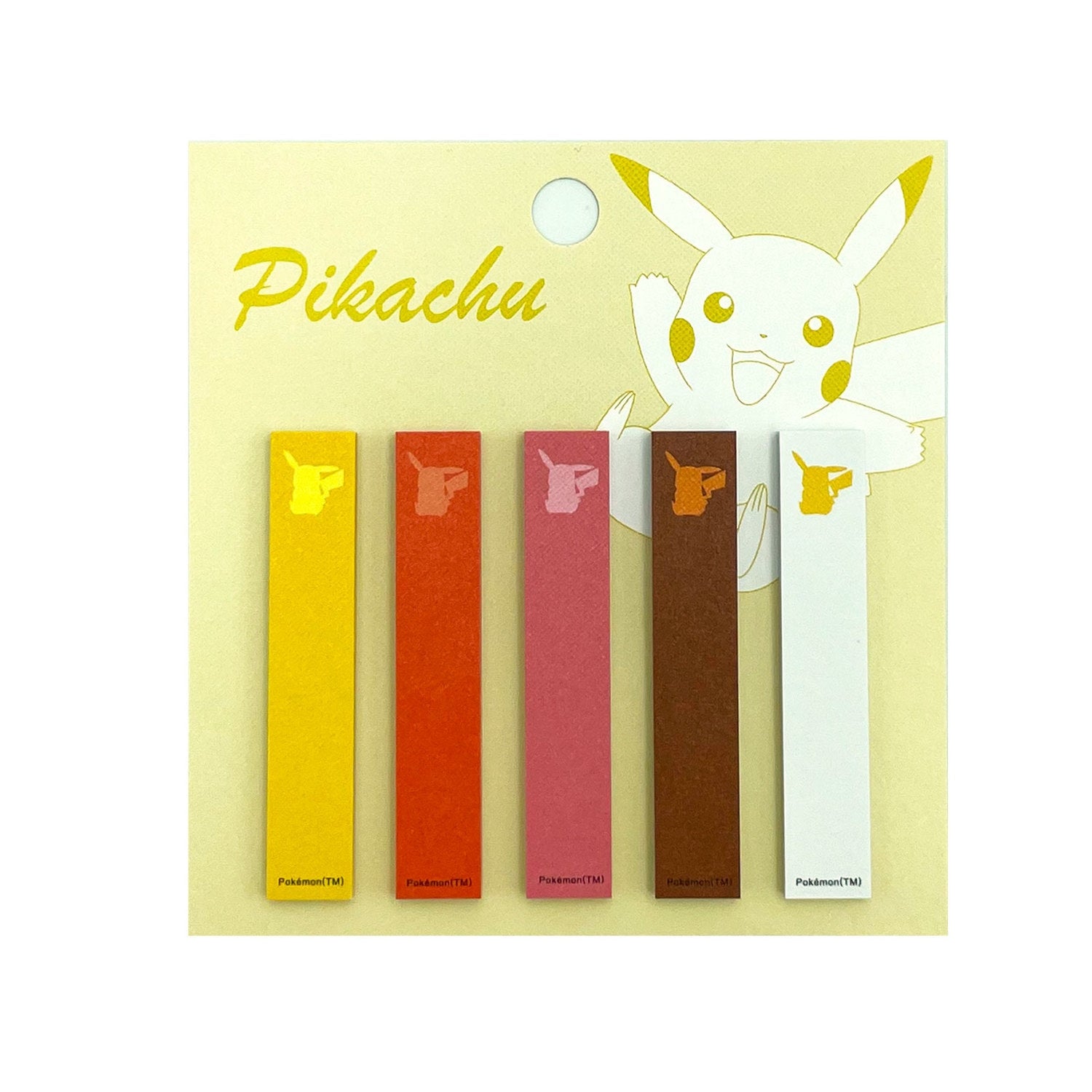 Pikachu sticky note with cute facial expression from Japan