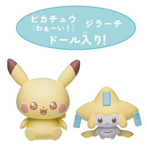 Pikachu and Jirachi figure, rare anime item from Japan, unique design