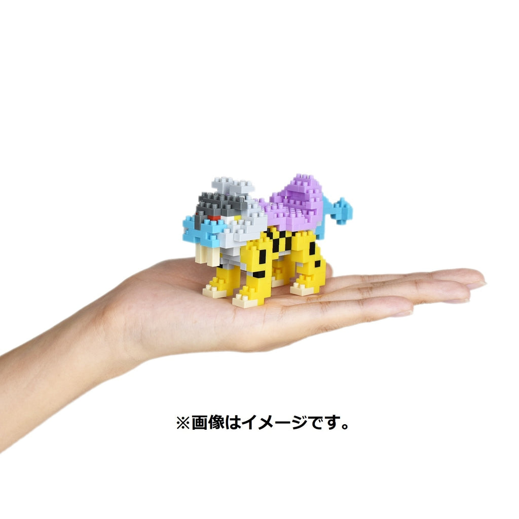 Authentic Nanoblock Raikou figure from Japan, official Pokemon Center product