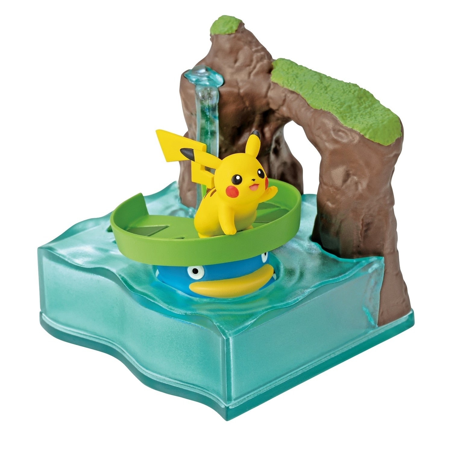 Close-up of Pokemon World 2 Shinpi Fountain figure with detailed design from Japan