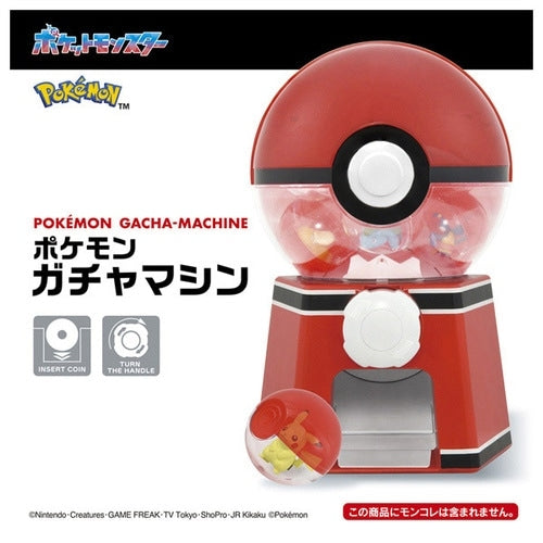 Pokemon Gacha Machine with various Pokemon figures from Japan