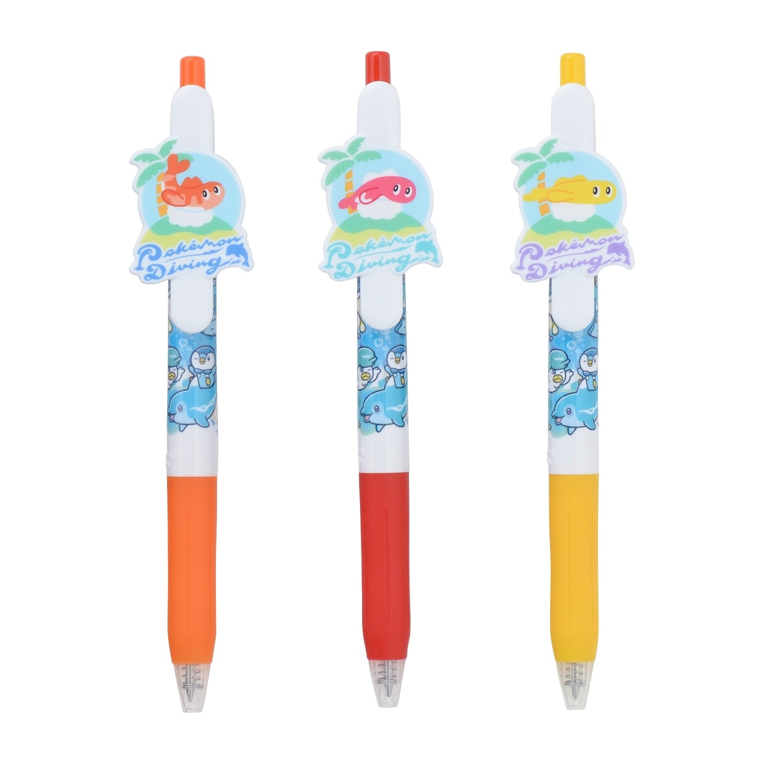 SARASA CLIP Ballpoint Pen Set of 3 Pokémon Diving from Japan, featuring Venusaur