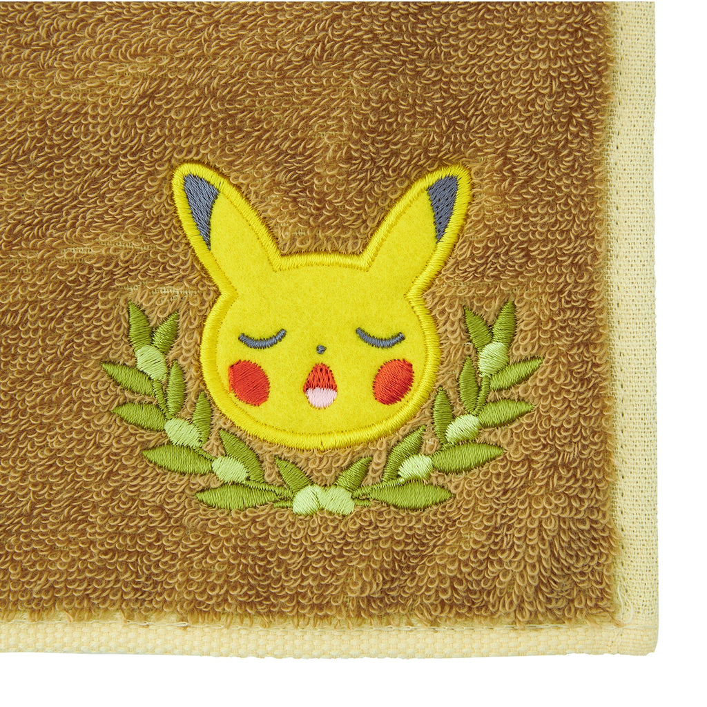 Imabari Pikachu towel with Pokemon logo, authentic Japanese collectible
