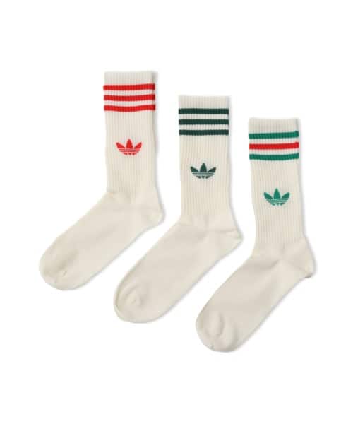 adidas 3 STRIPES HIGH CREW SOCKS 3 PAIRS