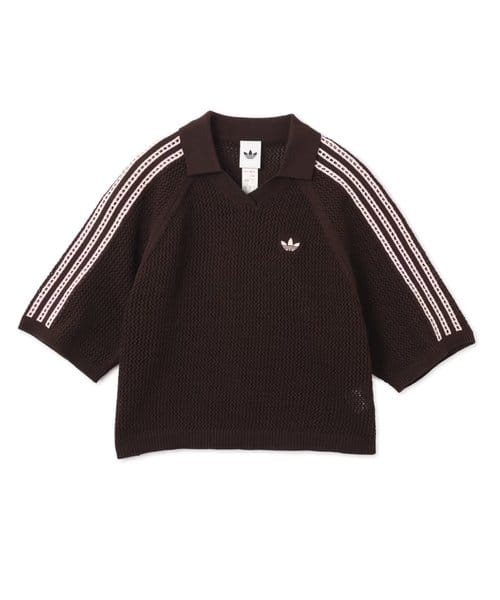 adidas KNITTED CROCHET POLO