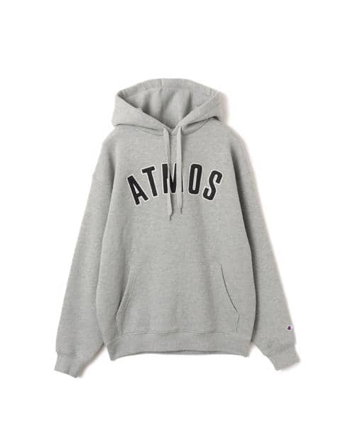 Champion x atmos Super Fleece Hooded Sweatshirt from Japan, featuring exclusive design