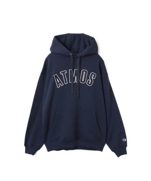 Champion x atmos Super Fleece Hooded Sweatshirt with atmos Tokyo logo from Japan