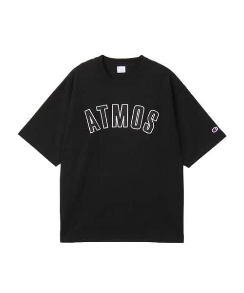 Champion x atmos 16s/1 OE Jersey T-shirt, white with logo, from Japan