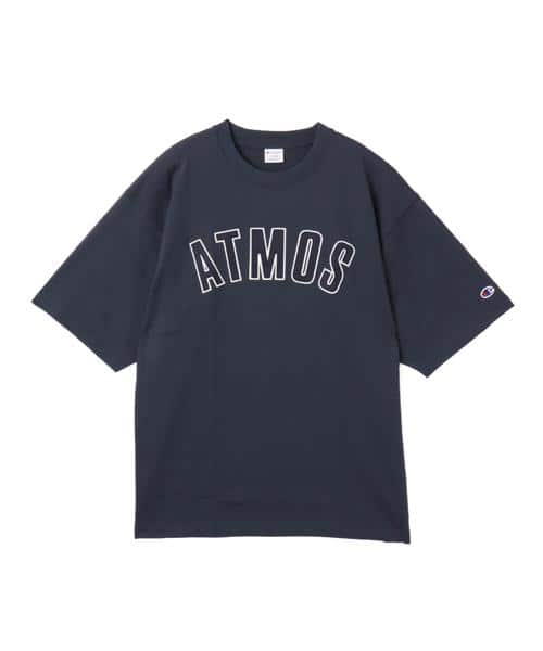 Champion x atmos 16s/1 OE Jersey T-shirt, white with logo, from Japan