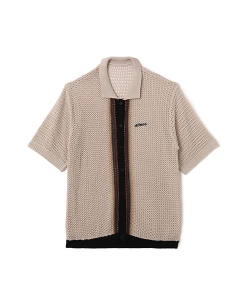 atmos S/S Gradient Knit Shirt with gradient knit design from Japan