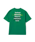 atmos Layered Logo T-shirt with layered logo design from Japan