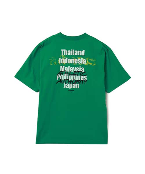 atmos Layered Logo T-shirt with layered logo design from Japan