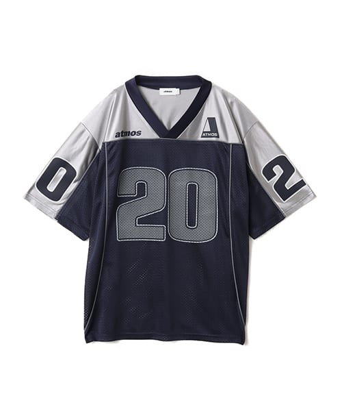 atmos Mesh Football Shirt with unique mesh design, sourced from Japan