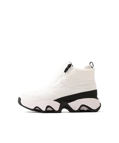 Sorel Kinetic Impact Puffy Zip WP sneakers from atmos Tokyo, featuring a puffy design with a zip closure, imported from Japan