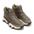 SOREL KINETIC Impact Puffy Zip WP sneakers from Japan, white puffy design with zip closure