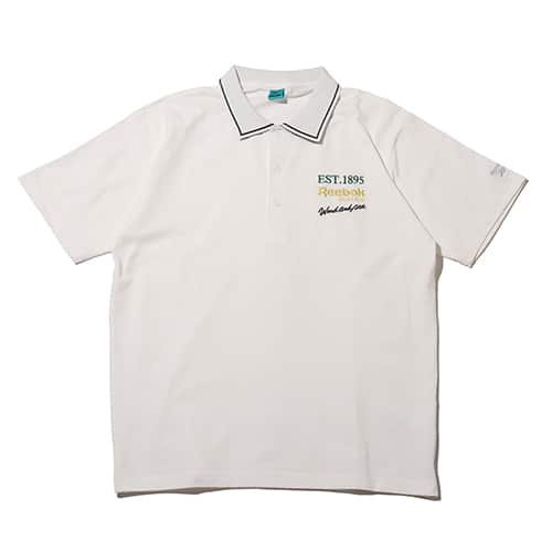 Reebok x atmos x WIND AND SEA POLO SHIRT, blue and white stripes, from Japan