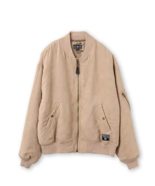 TOKYO 23 Faux Suede Bomber Jacket
