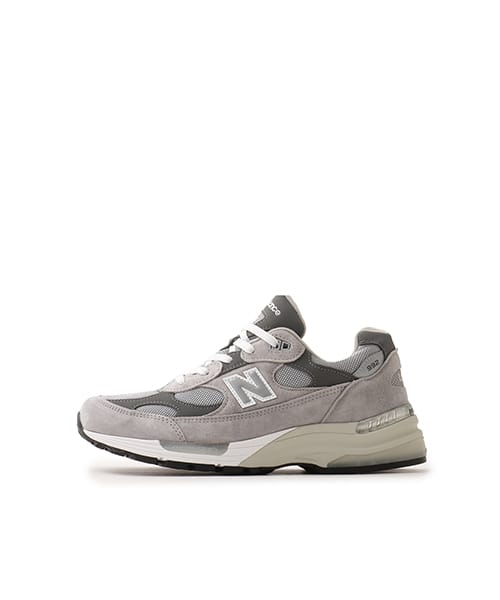 New Balance U992GY sneakers with unique design details from Japan