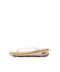 Goyemon Setta Sneakers - White Unda-Unda design from Japan
