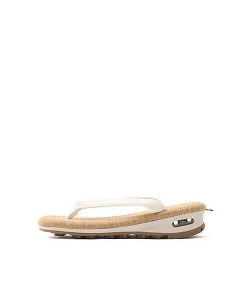 Goyemon Setta Sneakers - White Unda-Unda design from Japan